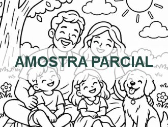 Família para colorir: Trecho da cena em família