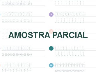 Letras para traçar: Trecho das letras pontilhadas